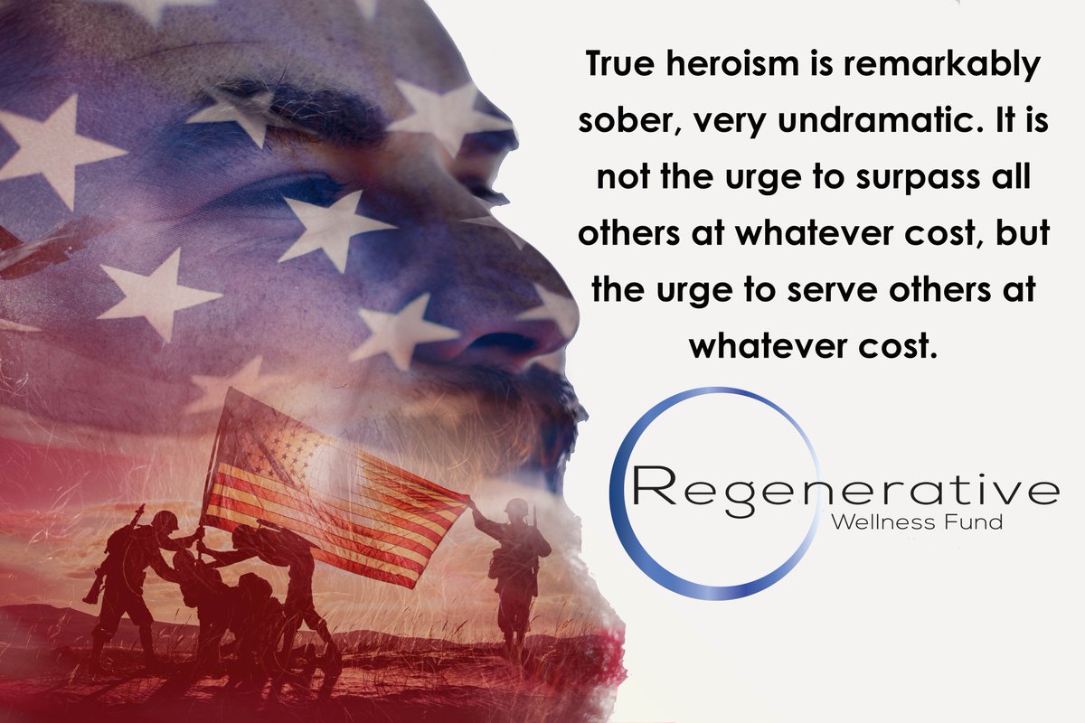 Regwellnessfund's tweet photo. #TuesdayThoughts #TuesdayTruth #Veterans https://t.co/Zh1PhVA2T5