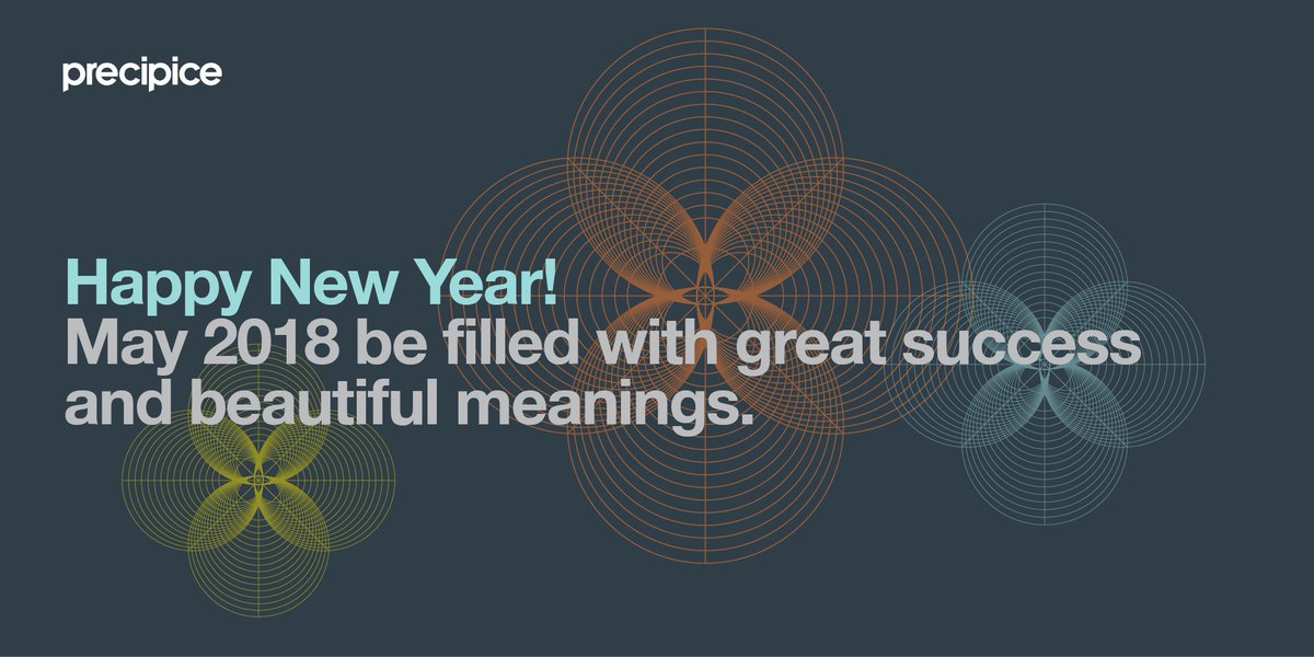 PrecipiceDesign's tweet photo. HAPPY NEW YEAR 2018!
Exciting and busy year ahead. Lots of travel to foreign climes, and so many client launches happening.
We will have some surprising news and activities as the year progresses, especially around #MeaningCentredDesign.
See you soon at @PrecipiceDesign https://t.co/x7dA6hOTAO