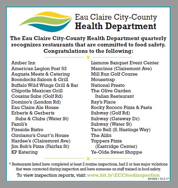 Ec Health Dept On Twitter Every 4 Months We Recognize