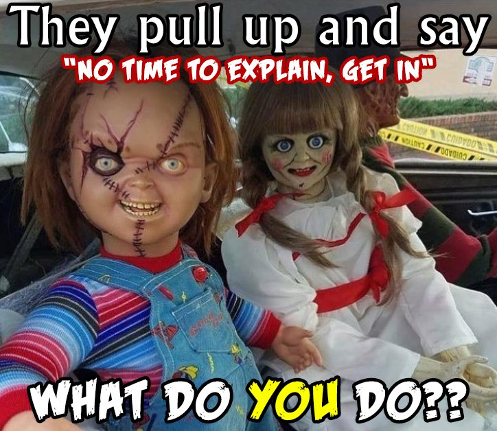 talkhorror's tweet photo. Those #RideOrDie friends. https://t.co/yl9ggy41z2