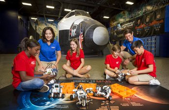 ExploreSpaceKSC's tweet photo. Camp KSC spring and summer dates are now available for 2018! Do you know a student who enjoys science and space? Then the Camp KSC day camp experience at #KennedySpaceCenter may be an opportunity for inspiration this year! https://t.co/mt72vfeiNu #JoinTheJourney https://t.co/i8f9iWgYQ2