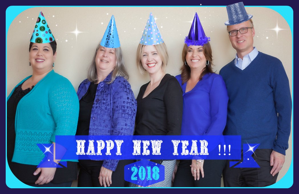 stvinfoundation's tweet photo. The Foundation team wishes you all a Happy &amp; Healthy 2018! Happy New Year!!!🎉 https://t.co/f0eGXNJjEK