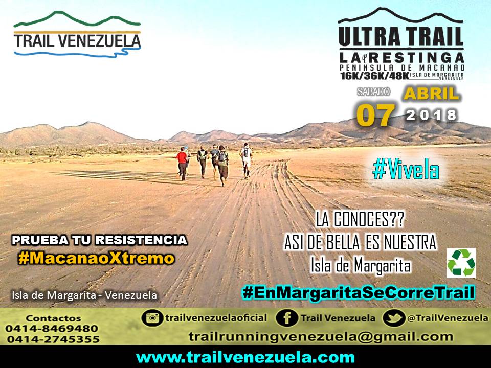 TrailVenezuela's tweet photo. ULTRA TRAIL LA RESTINGA (16K/36K/45K) @ElizbthVil @EvelynGordones @orientealdia6 @GatoradeVzla @puronivelrun @UltrailrunnersC @puronivelrun @Desnivel_Posit https://t.co/blyg1QYUzN