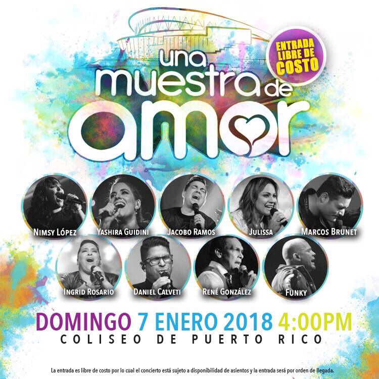 FunkyPR's tweet photo. Puerto Rico🇵🇷, Nos vemos este Domingo 7 de enero en el Coliseo desde las 4 pm, Junto a mis Amigos y Una Muestra de Amor, entrada libre de costo #NoFaltes #FunkyPr #TourE2 https://t.co/xBbubJqvR1