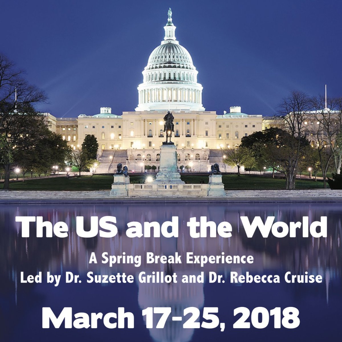 Looking for something amazing to do during spring break 2018? How about joining <a href="/cruise226/">Rebecca Cruise</a> and me for the US and the World program?! Check it out!  ou.edu/content/cis/sp…