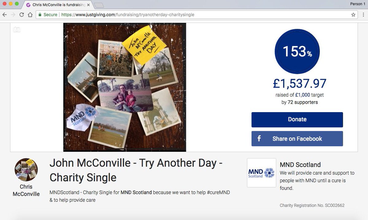 CLMcConville's tweet photo. A final thank you from me &amp; my family to all who made it happen! Great final total! A personal #highlightOf2017 for me! Happy new year! All the best! @MNDScotland @JustGiving @cl_gazette @Daily_Record @michaeltemlett @mccutcheon_dm @OfficialCamglen @JohnMcConvill10 @JJMcConville https://t.co/YNe2kqECJD