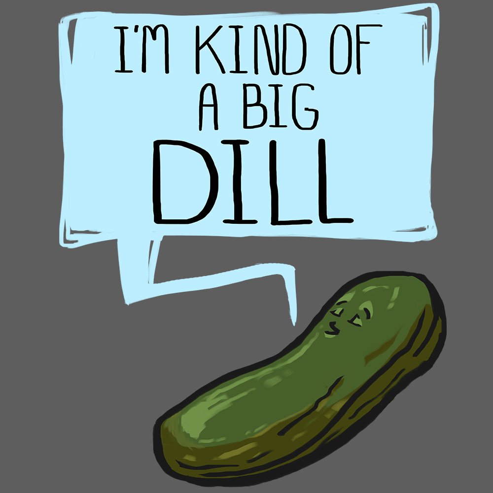 look_human's tweet image. I'm kind of a big dill 🥒  #LookHuman

[Shop] bit.ly/2lFZk4J