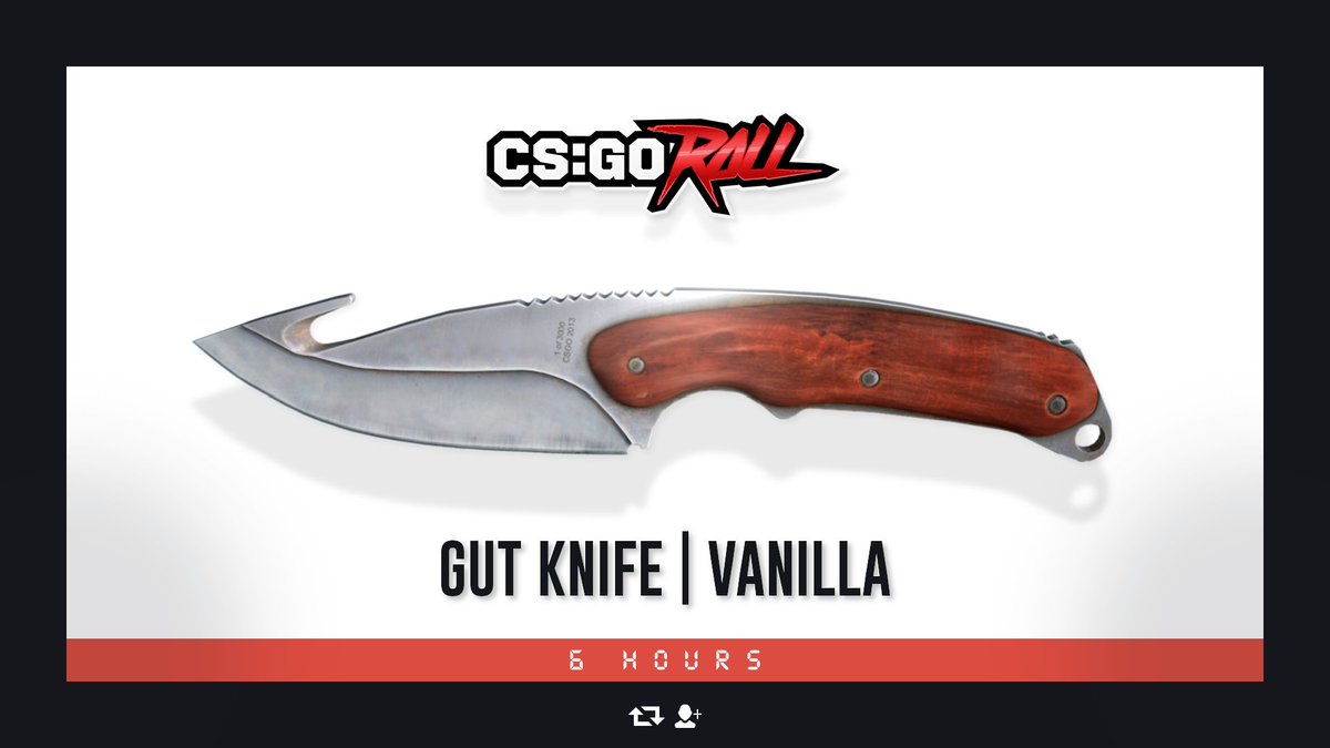 CSGORoll's tweet image. Gut Knife | Vanilla - GIVEAWAY 

- Retweet &amp;amp; Follow
- Enable notifications on CSGORoll
- Play Free Spin csgoroll.com/freespin

Good Luck!