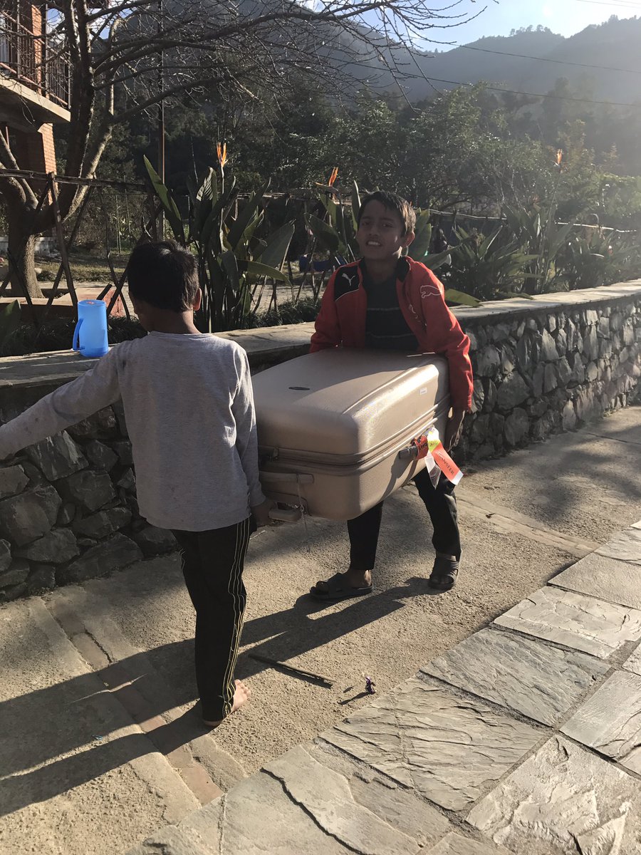 Delivering care packages #Ama Ghar #HuddleAndIss #NorthamptonCollege