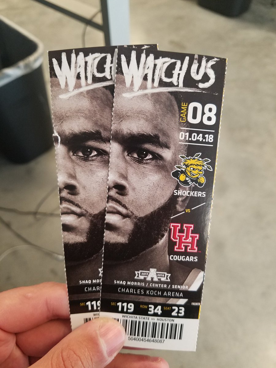 Who wants to go to the first AAC game at Koch Arena?

RT and follow and these 2 tickets could be yours for Thursday's WSU game against Houston.