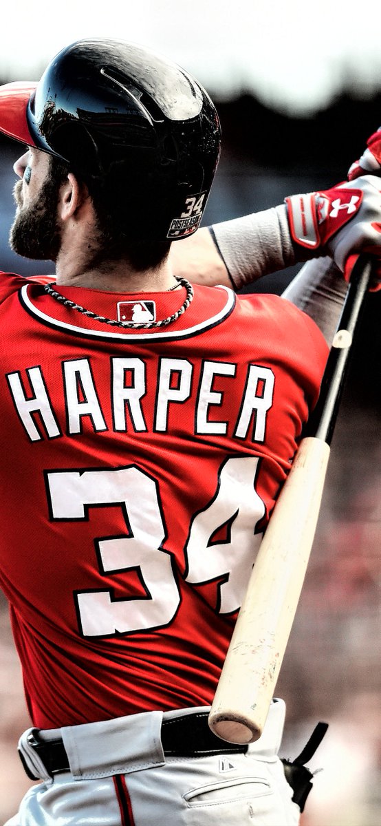 Zimmy on X: First wave of iPhone Wallpapers of 2018. Bryce Harper