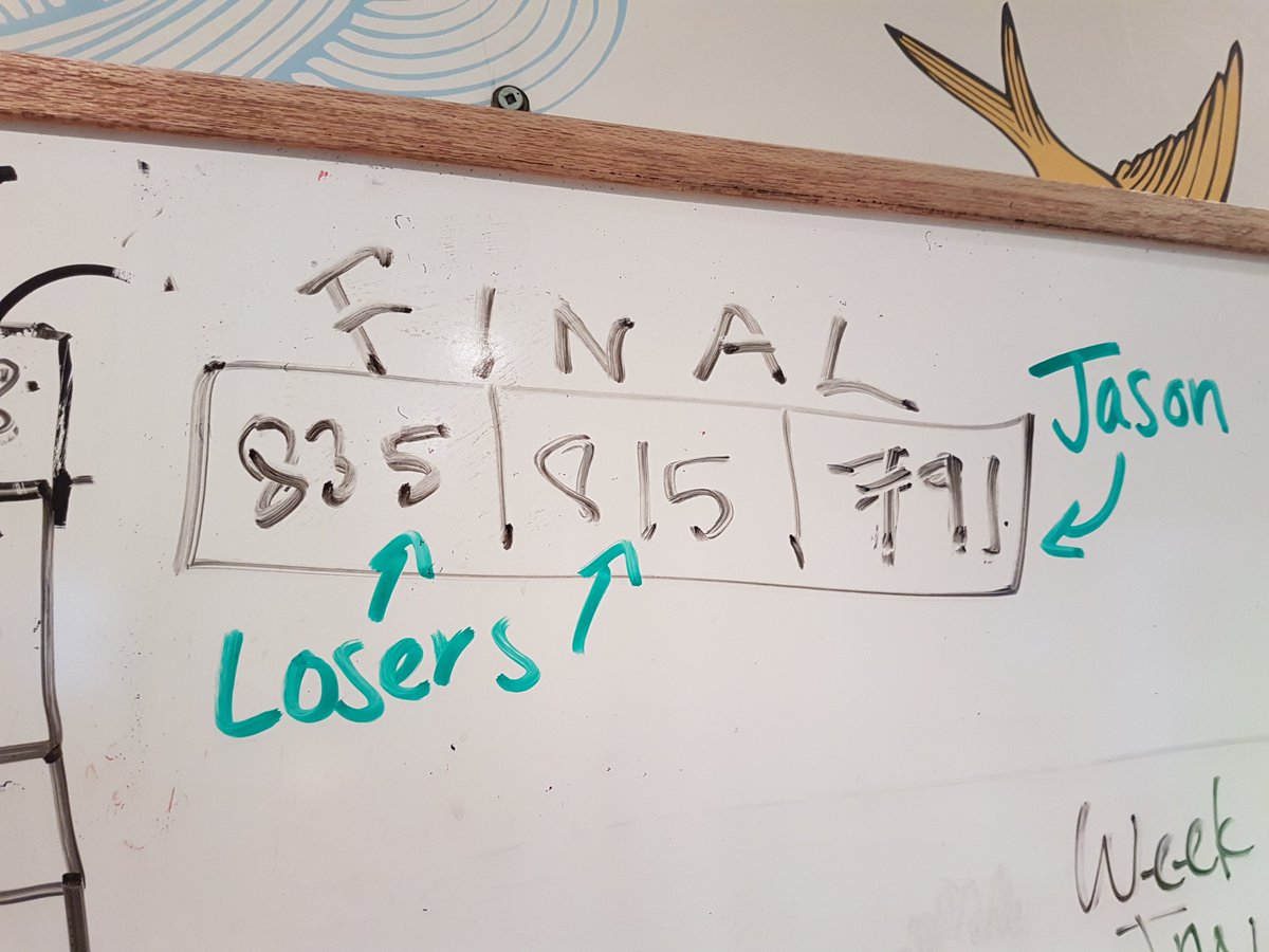 BirchbarkMedia's tweet photo. With 2017 behind us, it's also once again time to name the office basketball champion. With Jason be such a lover of "the sports" is it really any surprise he has claimed the 2017 crown? As you can see - a class act right to the end. Let the 2018 games begin! #sportsgames https://t.co/LyYncJ7tsJ