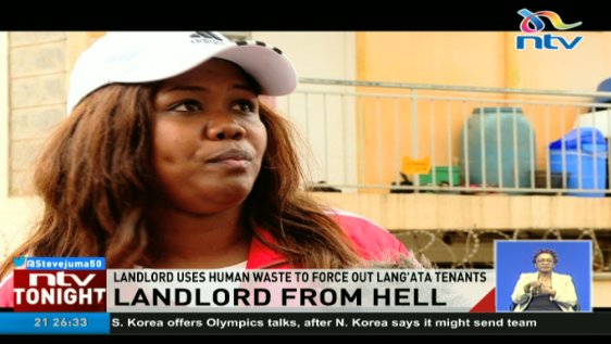 ntvkenya's tweet photo. Lang'ata landlord has been using human waste to force out tenants. #NTVTonight https://t.co/MEV3F2PRuB
