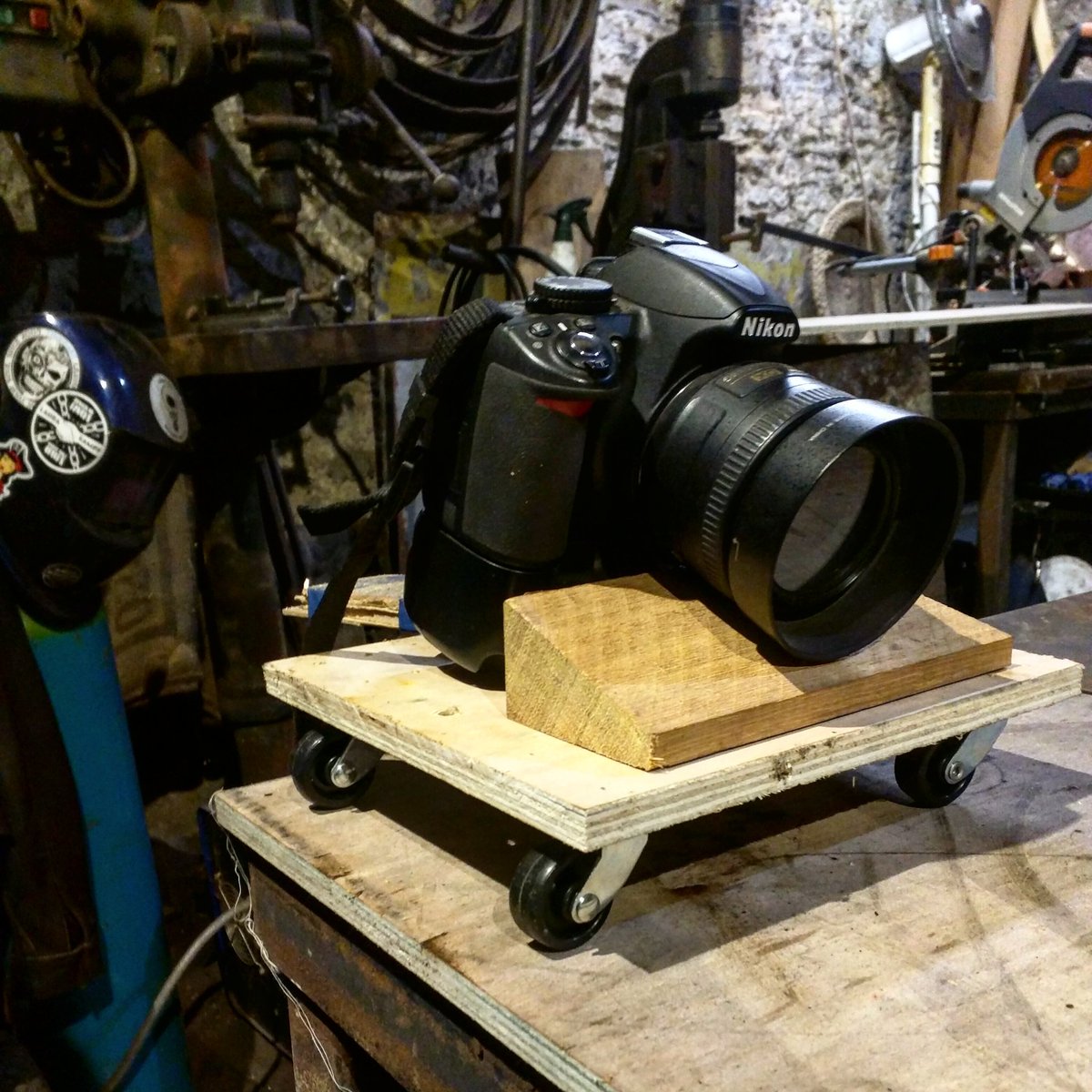 Had to get a little ghetto with the camera rig tonight. #youtuber #youtube #Videography #Nikon