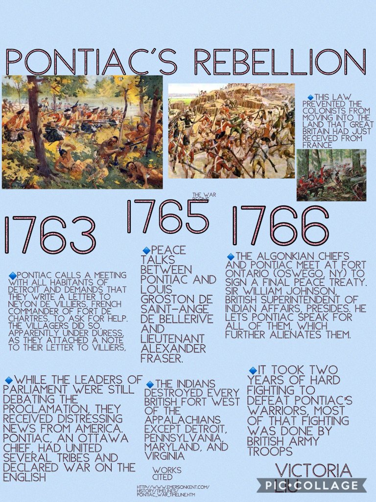 VictoriaL_BCDS's tweet photo. Pontiac's Rebellion 
Pontiac's Rebellion helped gain more rights and helped people  https://t.co/vDKeZmX3yM https://t.co/gQA9FKXQiq