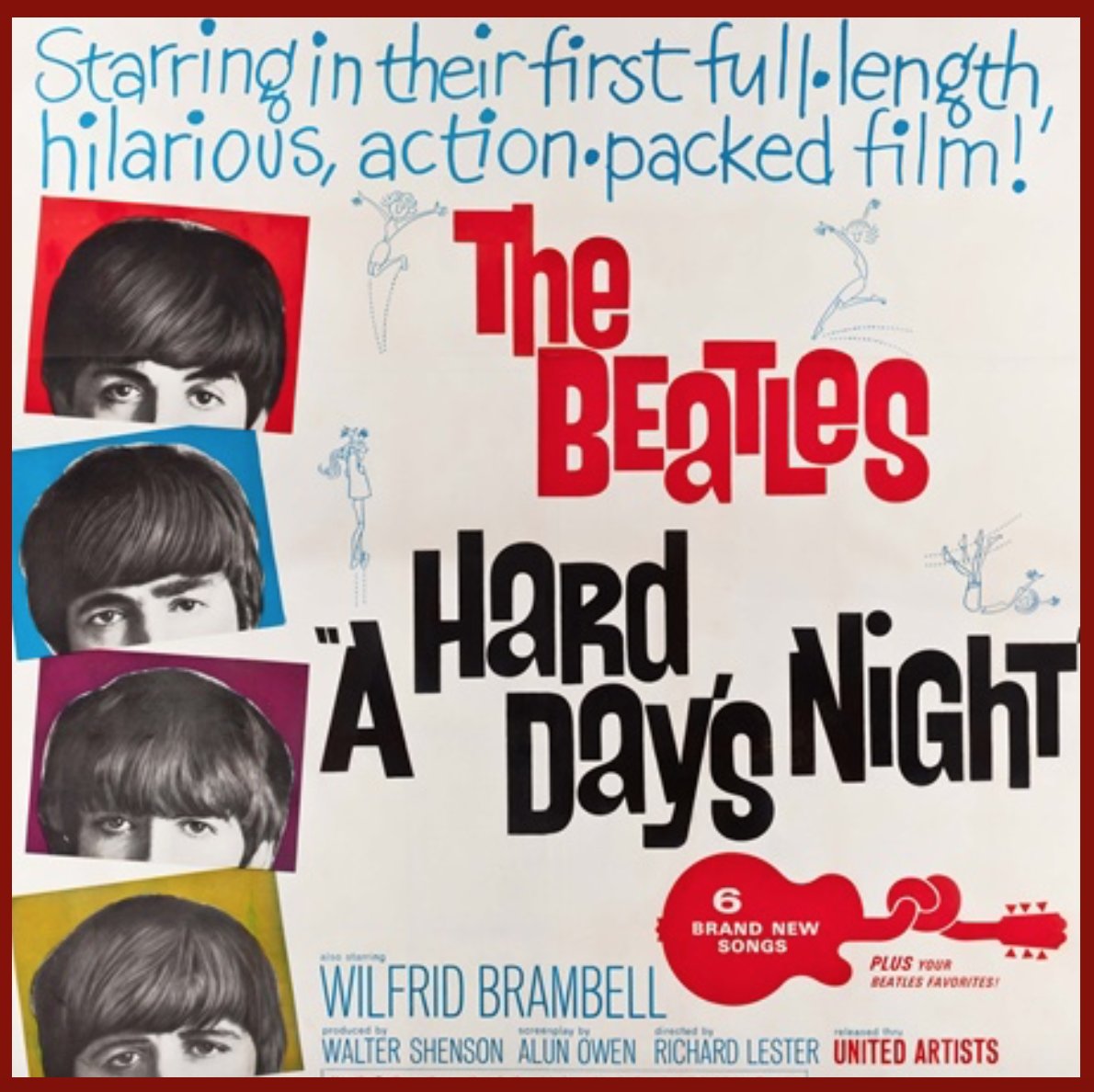 LiveBootleg's tweet image. Our A-Z countdown of The Beatles. 'A' is for 'A Hard Day's Night' - a 1964 British musical comedy during the height of Beatlemania. The film portrays several days in the lives of the group and was nominated for two Academy Awards: for Best Screenplay, and Best Score #Beatles