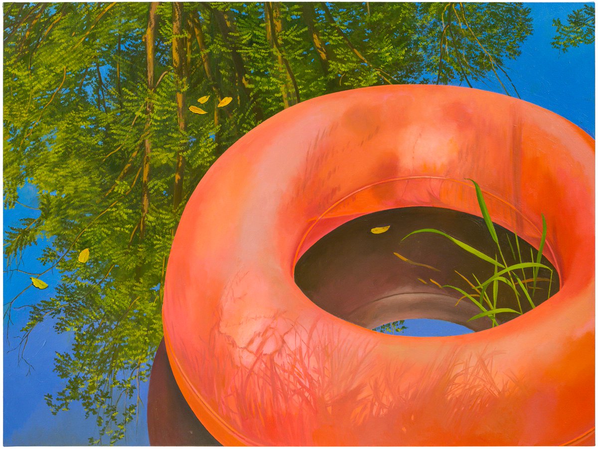ArtBasel's tweet photo. Catherine Murphy, 'Becalmed,' 2017, oil painting on canvas via @peterfreemaninc | Kabinett 2018 #artbasel https://t.co/3PuUqDvYf7