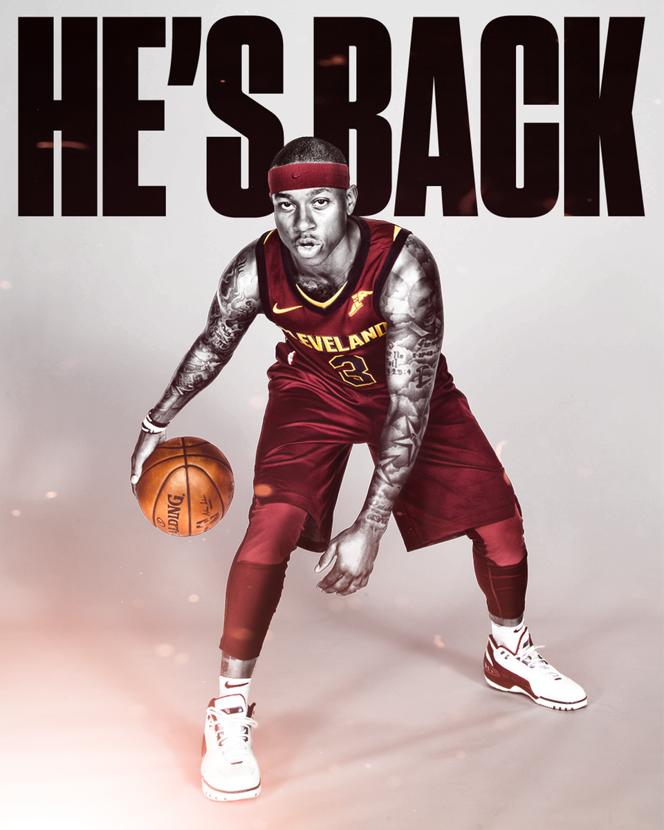 SportsCenter's tweet photo. After a long wait, Isaiah Thomas has made his Cavs debut. https://t.co/jh2w91D8RJ
