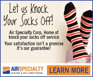 Let Air Specialty knock your socks off! For every 5 star review that we receive, we donate a pair of socks to a local charity! Contact us today to learn more! airspecialtycorp.com/contact-us/