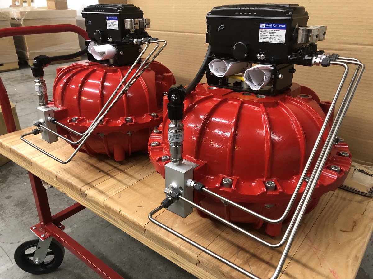 easytork's tweet photo. Happy New Year! Back to business today with some EVA-1436's fail-open positioner assemblies (fail safe torque of 7,933 inch lb. @ 80 psi). https://t.co/qDP22Si8kd