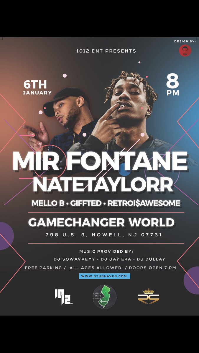 Foreign_NJ's tweet image. THIS SATURDAY @MirFontane , @natetaylorr_nj along side @mellob732, @therealgiffted &amp;amp; @RetroIsAwesome will be shutting down  @GCWNJ 🔥🔥🔥 TICKET LINK IN BIO ‼️‼️‼️