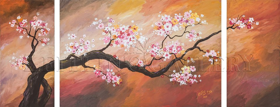 "פריחת הדובדבן" - אקריליק על בד 3 חלקים
הציור מתאים למשרד,לקליניקה,או לסלון הבית לאוירה של פריחה צמיחה ושלווה, לחצו עכשיו על הקישור לרכישה ישירה און ליין 
tamarzeitlin.com/cherry-blossom

אפשרות לתוספת נגיעות צבע וחתימה מקורית.