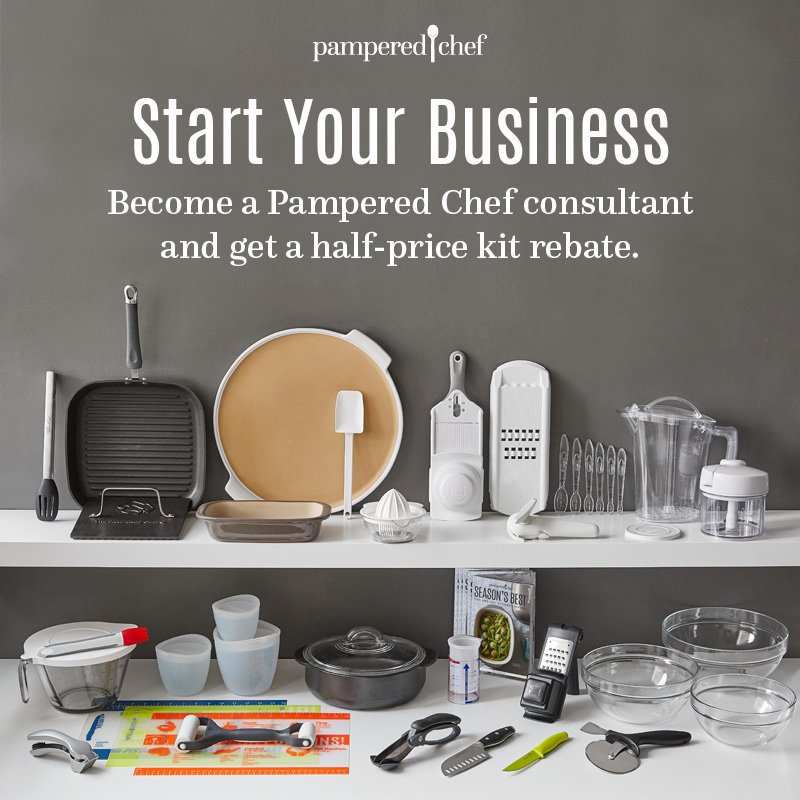 Pampered Chef When You Start A Business In January You Can Earn Back Half The Price Of Your Consultant Kit That S Almost 125 In Savings On The Tools You Ll Use