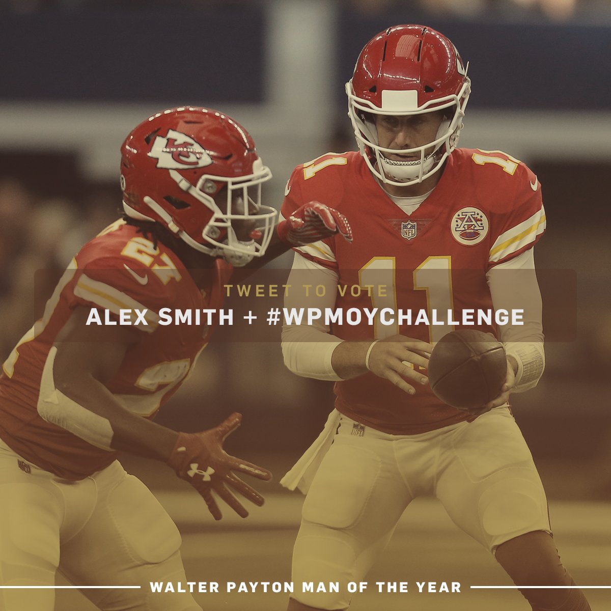 Kareemhunt7's tweet image. Tweet to vote: Alex Smith + #WPMOYChallenge