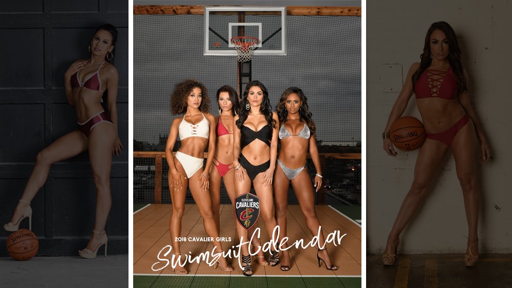 CavsDanceTeam's tweet photo. It’s January – start the year off right! Pick up our 2018 #CGCalendar at the @cavsteamshop! Head directly to section 123/24 from 5:30- 7:00 PM to have Courtney and Lauren sign your copy!! Hope to see you soon!! ❤️💛🏀🏀 #Cavs #CavalierGirls #CG #NBA #CGCalendar #AllForOne https://t.co/qLBE8Xf2lc