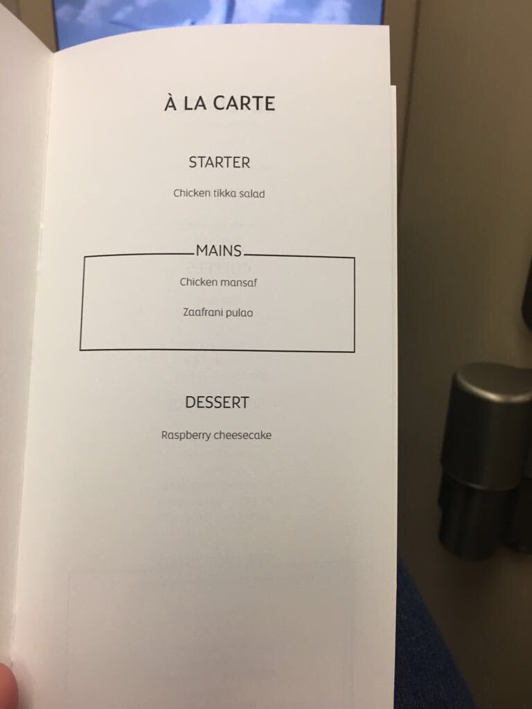 rprabhu2008's tweet photo. @EtihadPremium ...what a silly airline Etihad is turning out to be. We all know about the cuts Etihad is making but checkout this shameful business class dinner menu for an AUH-BOM flight! My once favorite airline is now finding a way to hit a new low every day...sad! https://t.co/B2LpoZZhcl