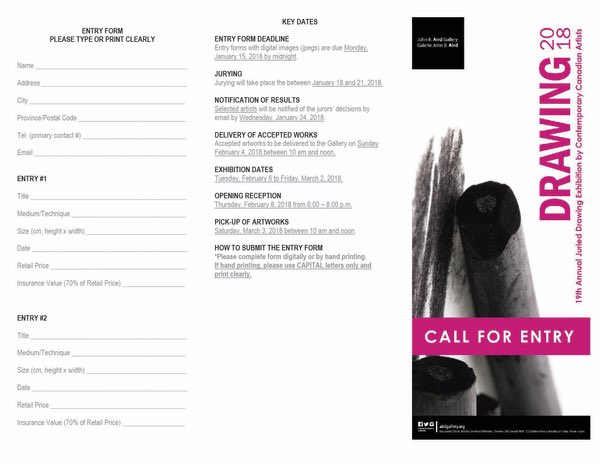AirdGallery's tweet photo. DRAWING 2018 Call For Entry
https://t.co/Xt99AIC8uJ Entry forms with digital images (jpegs) are due: Monday, January 15, 2018 by midnight. https://t.co/MWNK4vnayy