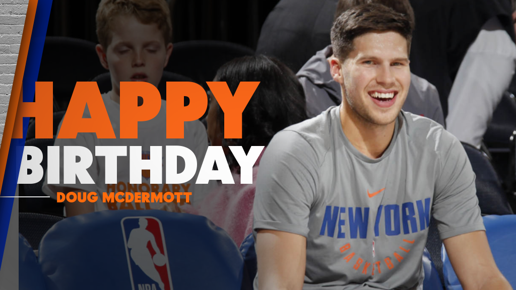 nyknicks's tweet photo. RT to wish @dougmcdermott a Happy Birthday! 🎉 https://t.co/JFZ1mCzHYM