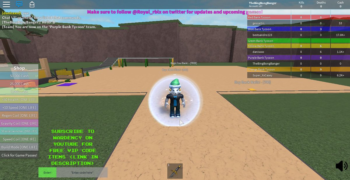 Thelittlerobloxnoob Littlerbxnoob Twitter - bank tycoon roblox twitter codes