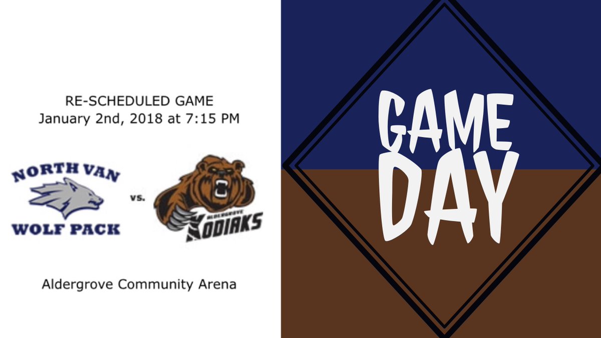 NVanWolfPack's tweet photo. Wishing everyone a Happy New year, and we hope to see you helping the pack to kick off their first game of 2018 tonight at the Aldergrove Community Arena, 7:15pm! #northvanwolfpack https://t.co/ZKpIBoCoYK