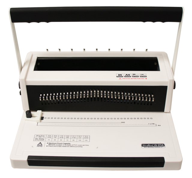 print_finish's tweet image. Buy #WireBind W20A #WireBindingMachine at US$175.00, for more details call us on +1-800-268-6577 / +1-416-752-4488 or visit @ printfinish.com/shop/bindery-e… #WireBinding #BinderyEquipment