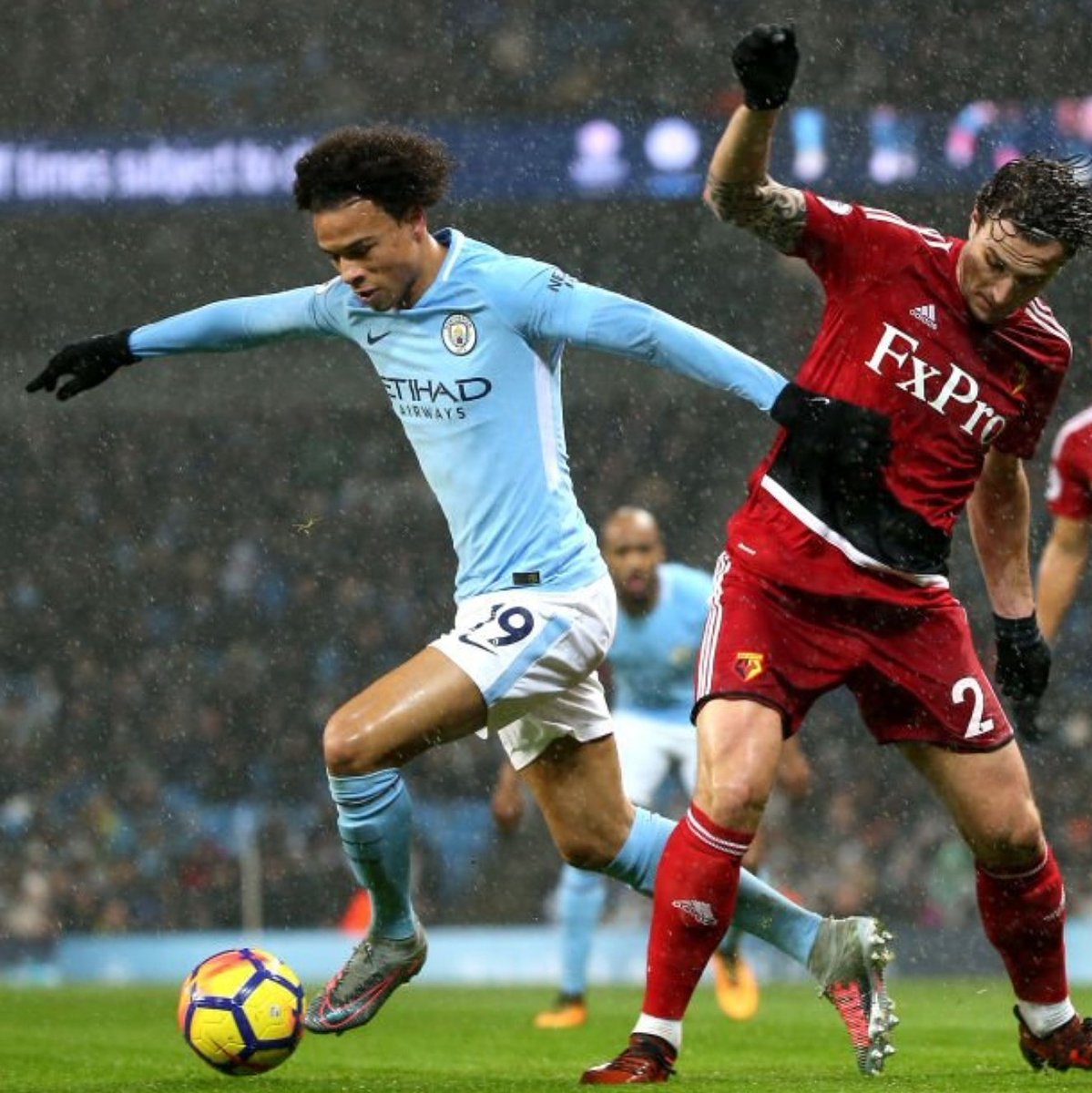 leroy_sane's tweet photo. Good way to start the year 2018 🔥⚽🔥#homewin #inSané #LS19 #MCIWAT @ManCity https://t.co/2q6AbknPVb