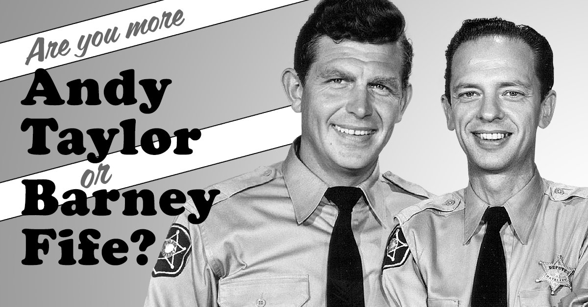 Are you more Andy Griffith or Barney Fife?Take the quiz and find out. bit.l...