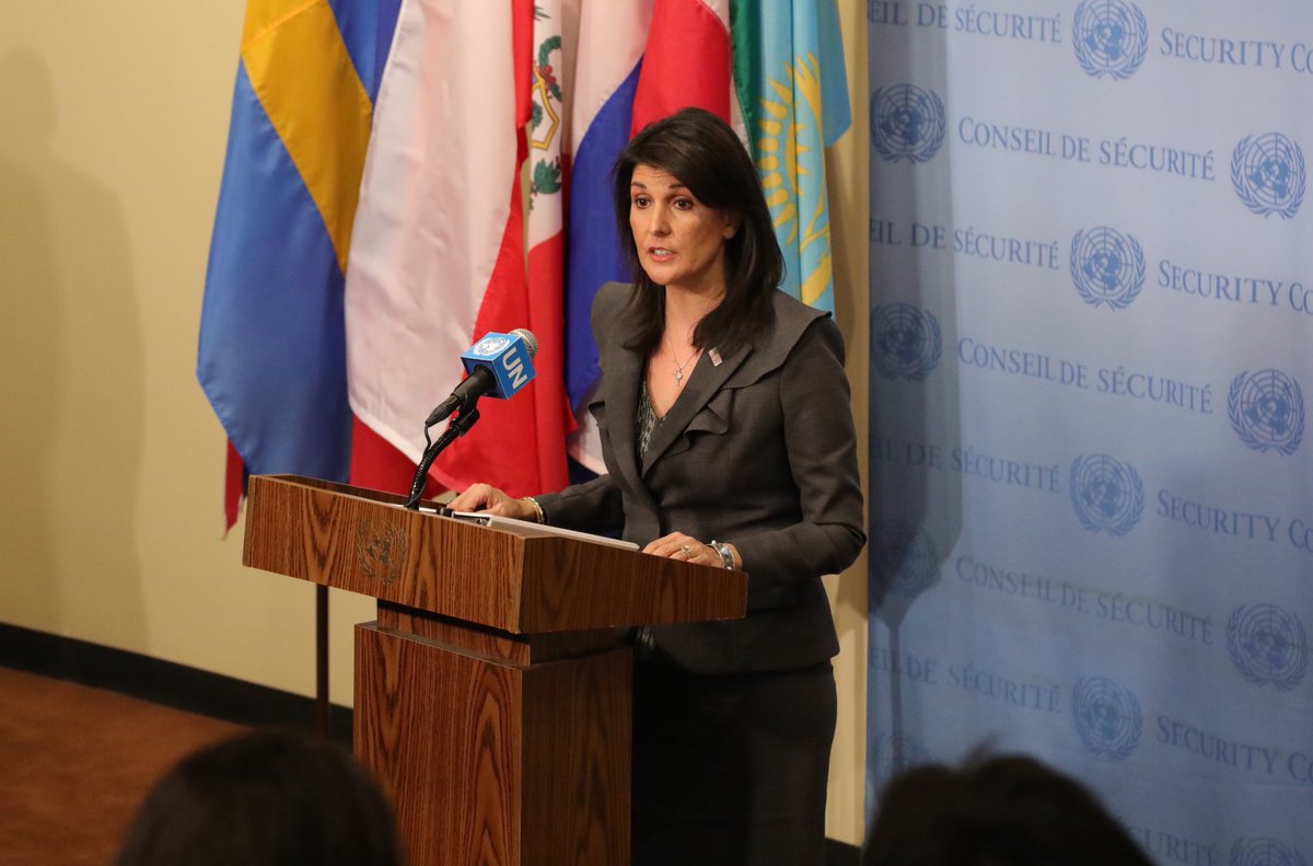 AmbNikkiHaley's tweet image. RT @USUN: “It takes great bravery for the Iranian people to use the power of their voice against their government, especially when that government has a long history of murdering its own people who dare to speak the truth... All freedom-loving people must stand with their cause."