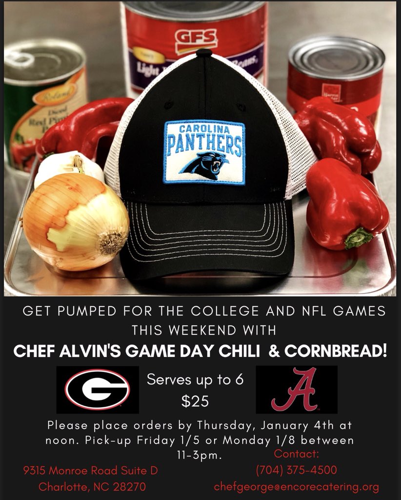 Order Chef Alvin’s Chili today! #Football #KeepPounding
