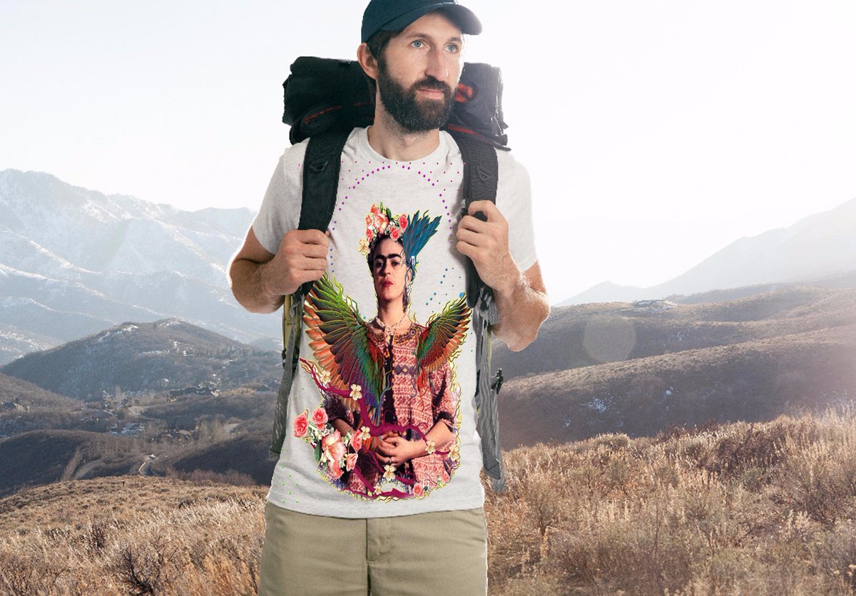 Branko65J's tweet photo. Džabe forsiranje starih šara .. #frida slika sa nekog plakata uz minimalne korekcije #madebyrequest #tshirts https://t.co/J9iK5ydNv9