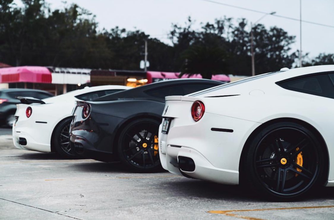 UltimateAuto_'s tweet photo. Three gorgeous and very different @Ferrari F12 examples all with one thing in common... They’re all @AlphaOneWheels equipped! | #UltimateAuto #UALifestyle #AlphaOneWheels #KeepitA1 https://t.co/S3bFwJMdfd