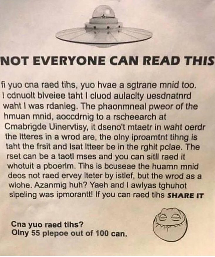 Borto74's tweet photo. For those who think reading is all about phonics. Good luck with this one. https://t.co/RasdprmKqC