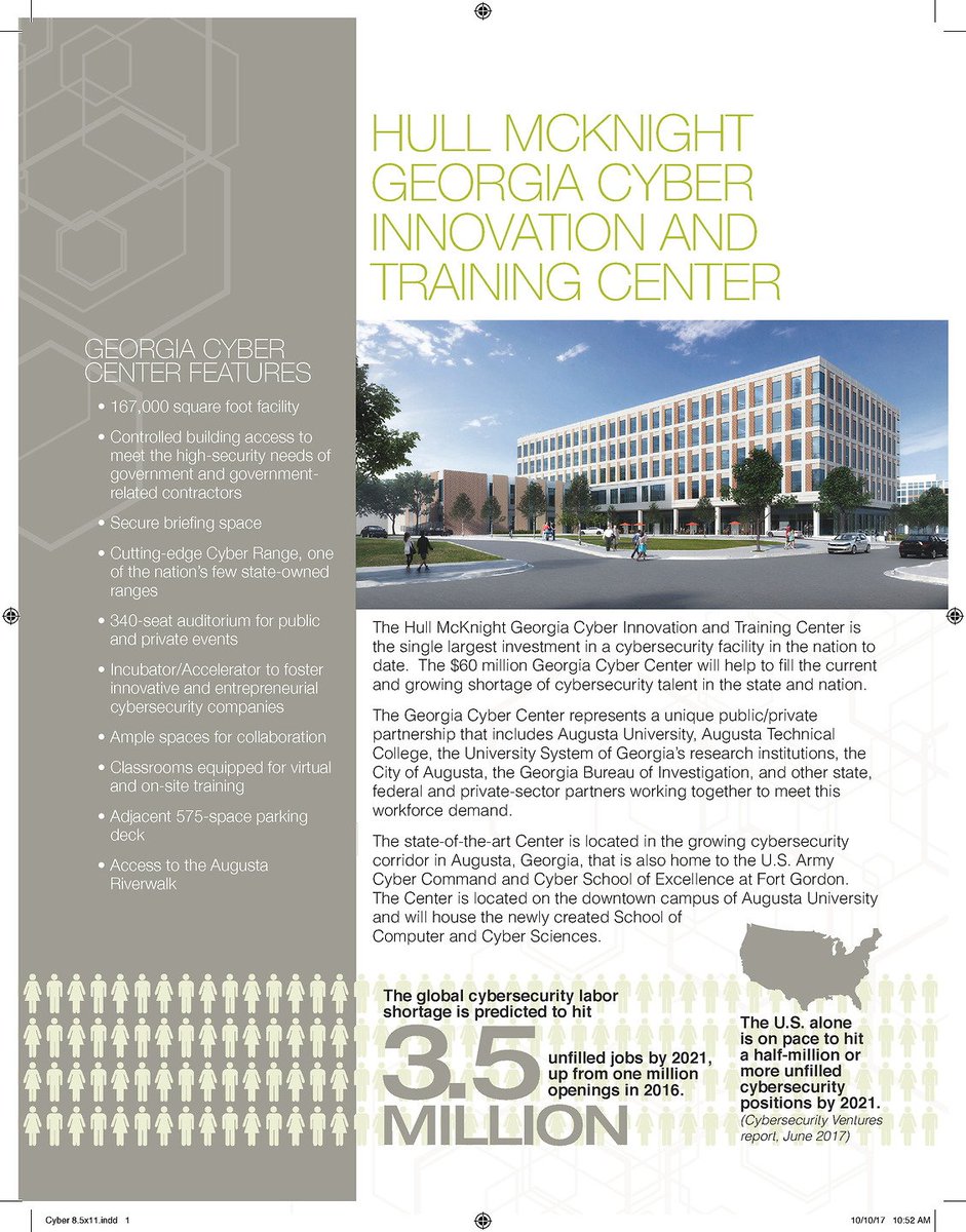 hardiedavis's tweet photo. Looking forward to welcoming @GovernorDeal back to @CityofAugusta for ground breaking #2 ceremony @PresKeel 
 #CyberCapitol @CyberCity #Jobs
https://t.co/v1LjtzDwXP https://t.co/m3vG9Ornks
