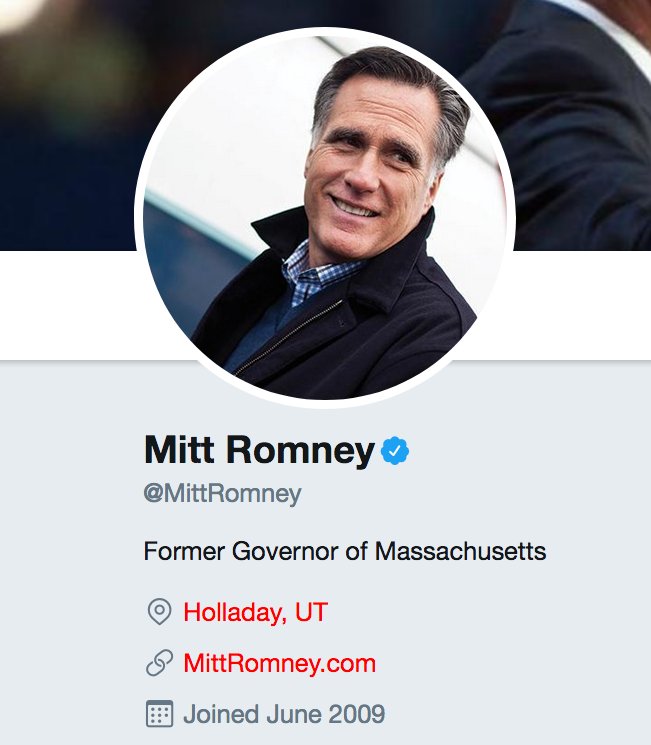 Romney changes Twitter location from Massachusetts to Utah
