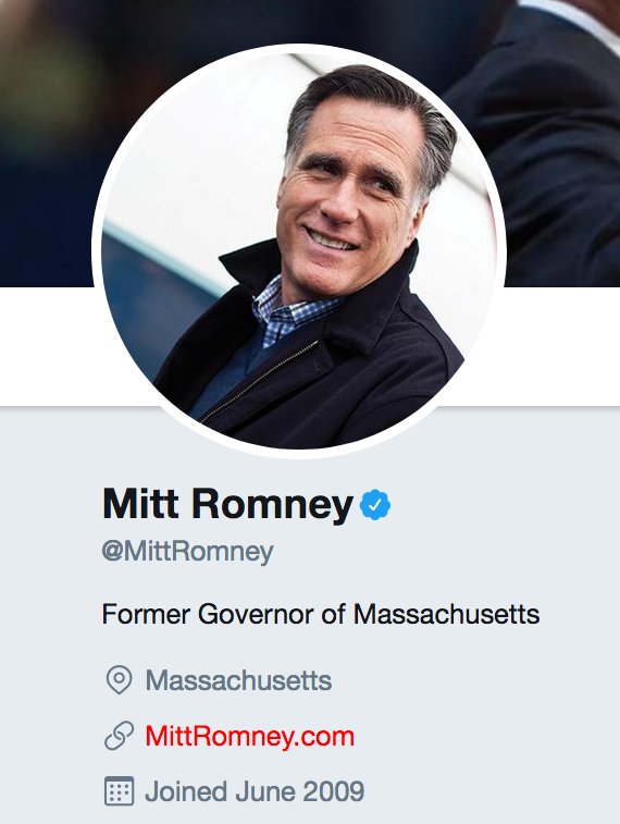 Romney changes Twitter location from Massachusetts to Utah