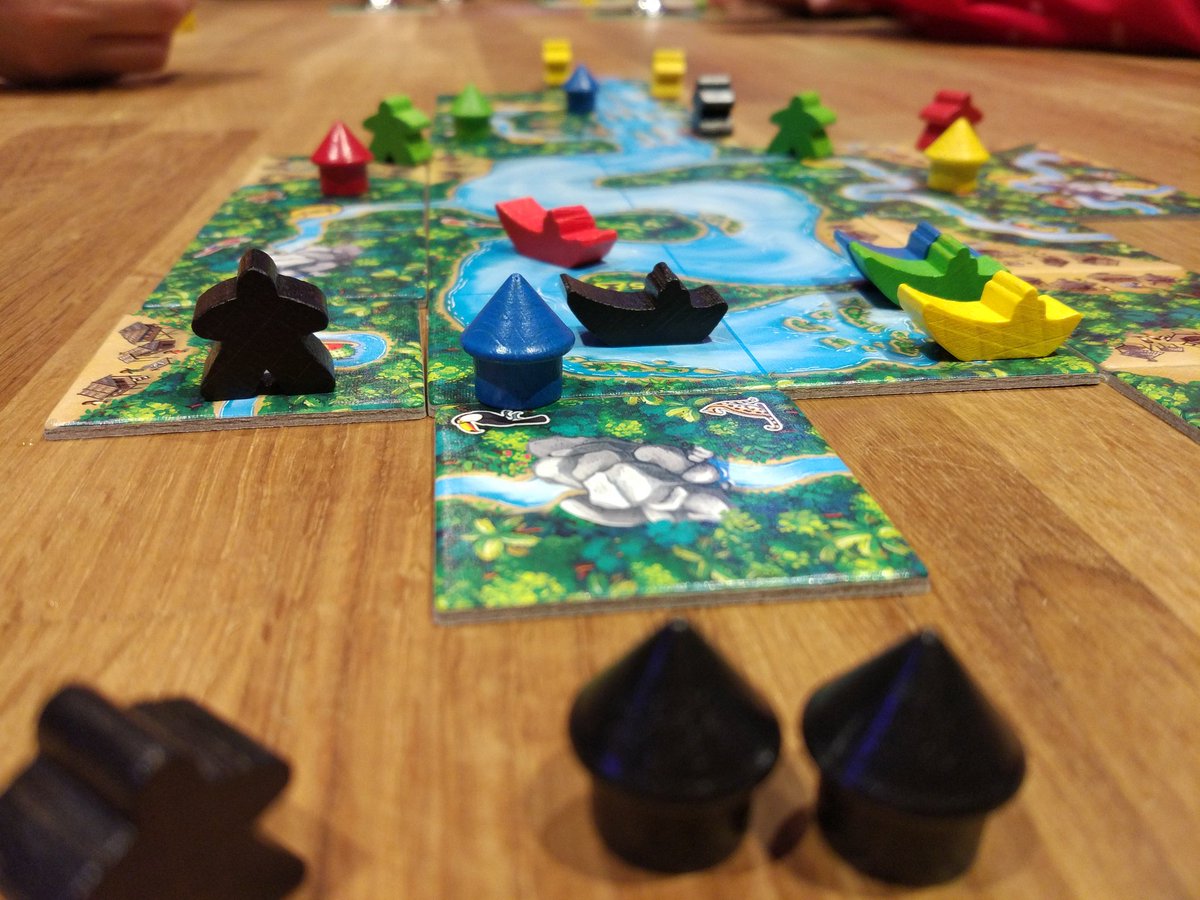 Nou any lúdic! I l'estrenem amb el #Carcassonne #Amazonas de @HiG_Verlag #Game #Meeple