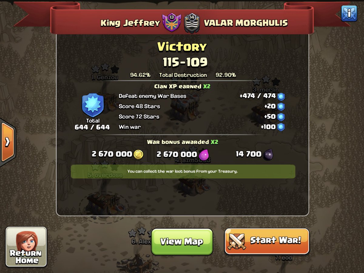 King Jeffrey CoC tweet media