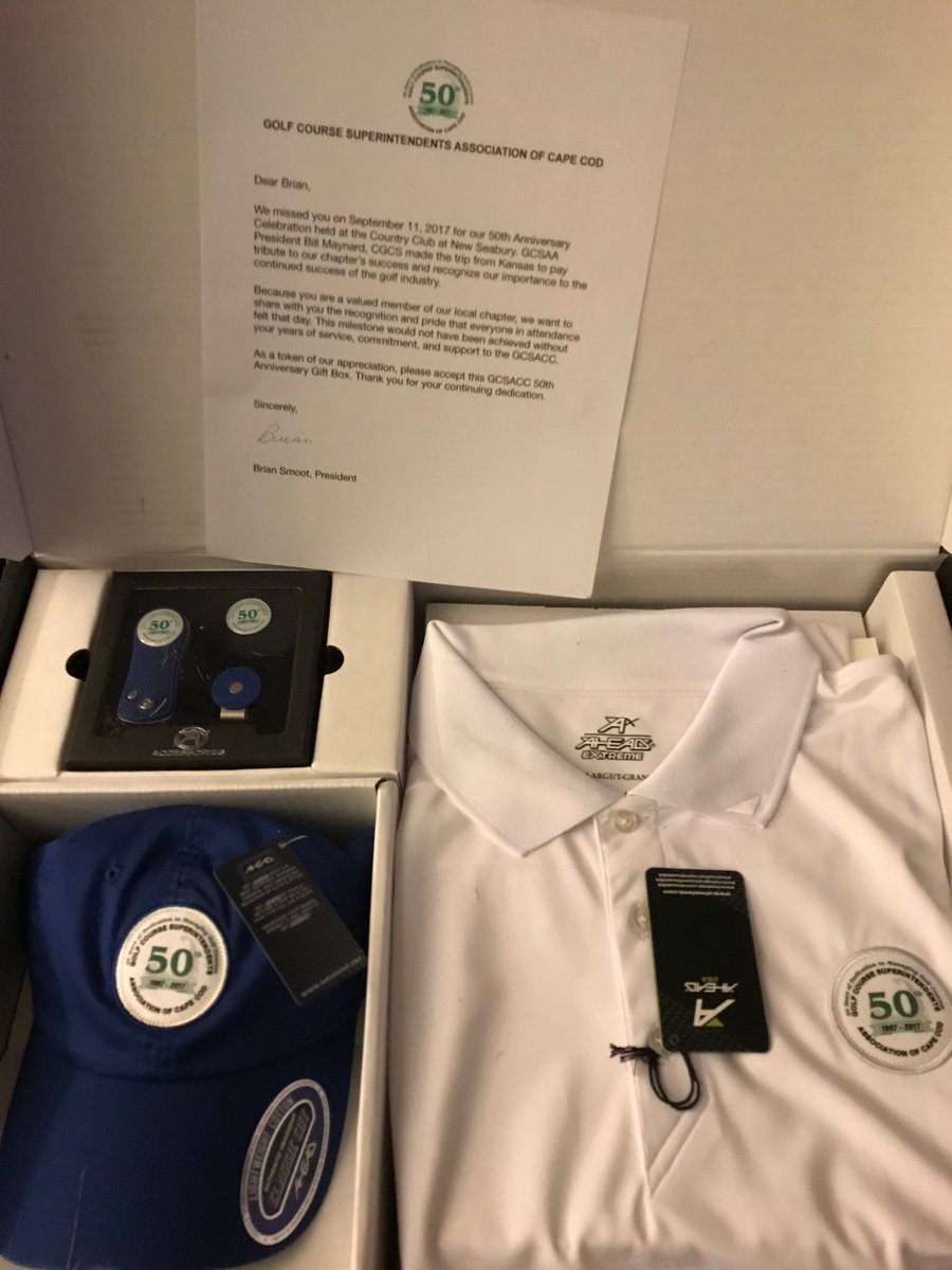 giblin_brian's tweet photo. Happy 50th GCSACC , Thanks for the great surprise Pres. Brian Smoot and board. Great group of people,proud to be a member #GCSACC https://t.co/3nTVvOAHtJ