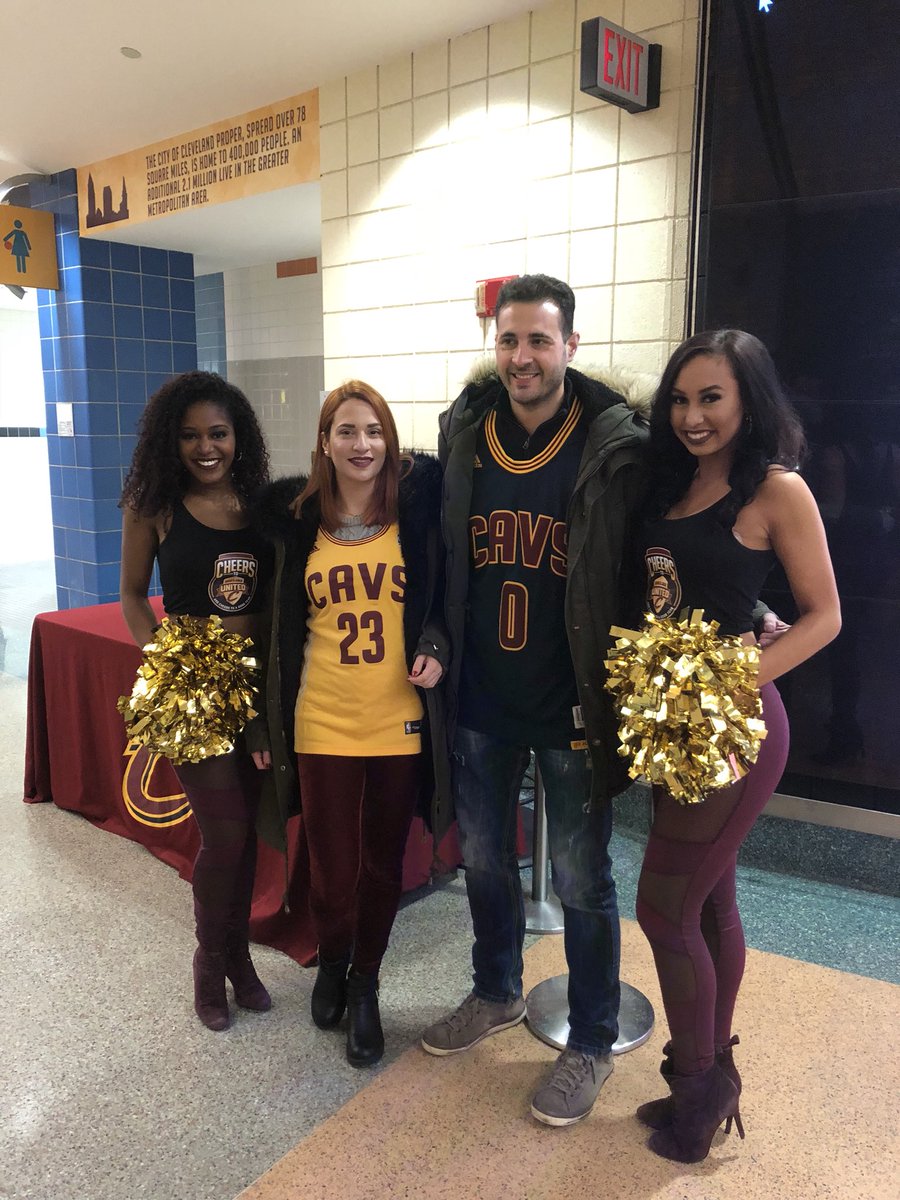 cavs's tweet photo. Our @CavalierGirls are signing their #CGCalendar copies at Section 123/124! Swing by before 7:00 PM to snap a photo, get an autograph and find out how to win a signed 2018 calendar! https://t.co/ckxB3761RH