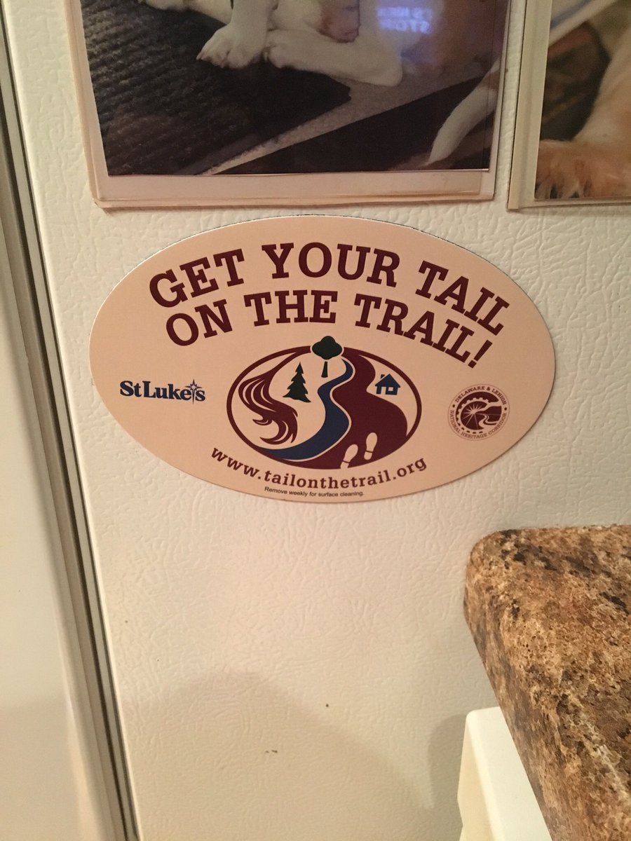 lvrunningmiles's tweet photo. We just got our #tailonthetrail magnet!!!! Thank you @StLukesHealth & @DLHeritage!!! We cannot wait for your next #challenge #runchat #bibchat #running #runners #runningchallenge https://t.co/RfE2qGL93y https://t.co/1g5dxMTi4g
